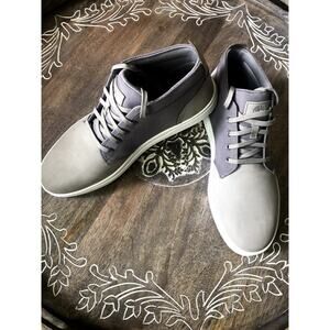 Timberland Men's Davis Square Grey Leather Chukka Shoe Boots